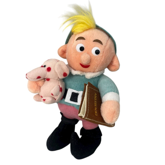 VTG CVS Rudolph Island of Misfits HERMEY Dentist w/ Pink Elephant Plush Ornament - Picture 10 of 10